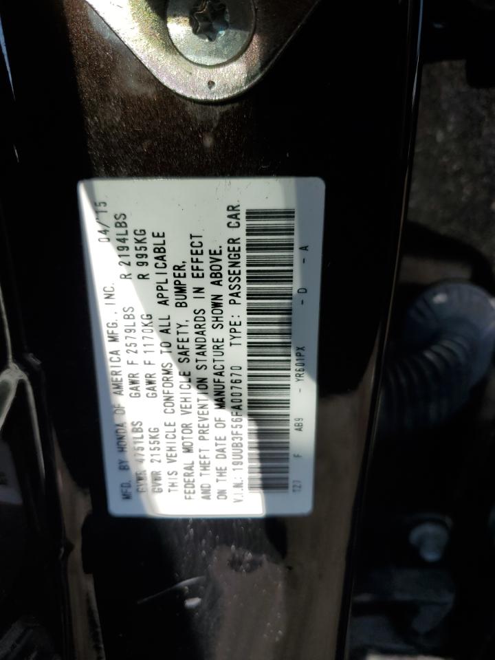 19UUB3F56FA007670 2015 Acura Tlx Tech