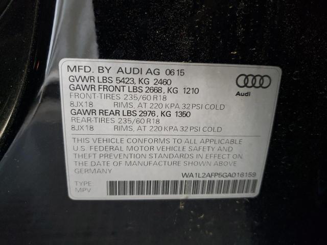 2016 Audi Q5 Premium Plus VIN: WA1L2AFP5GA016159 Lot: 55348424