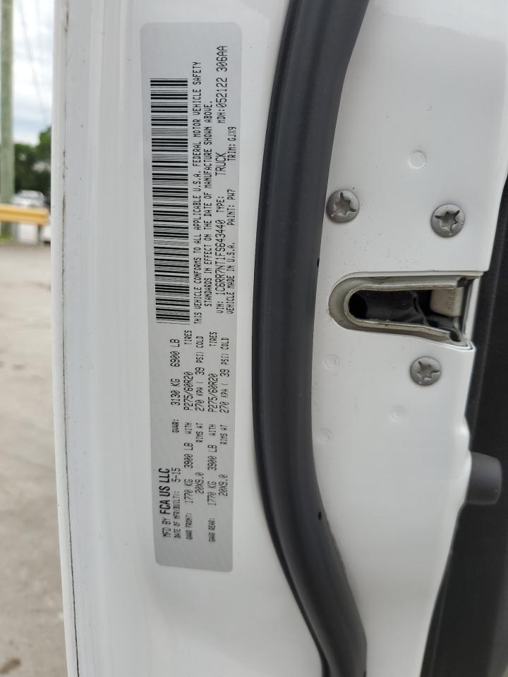 1C6RR7NT1FS643440 2015 Ram 1500 Laramie