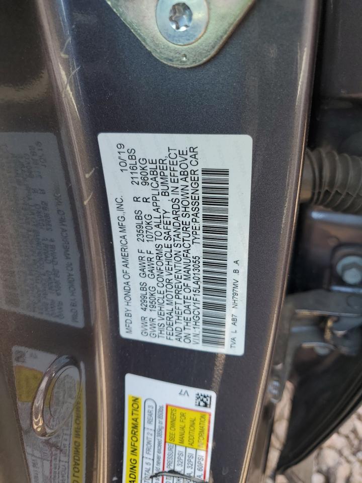 1HGCV1F15LA013055 2020 Honda Accord Lx