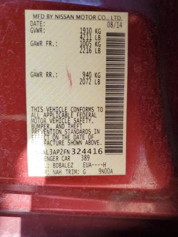 2015 NISSAN ALTIMA 2.5 - 1N4AL3AP2FN324416