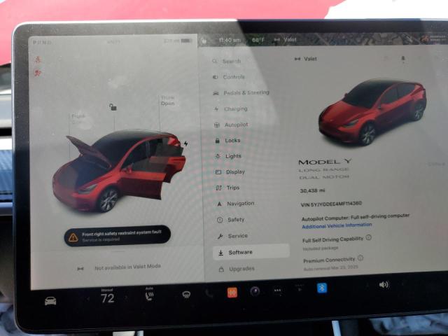 2021 Tesla Model Y VIN: 5YJYGDEE4MF114360 Lot: 56962894