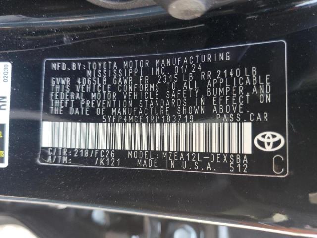 2024 Toyota Corolla Se VIN: 5YFP4MCE1RP183719 Lot: 53017004