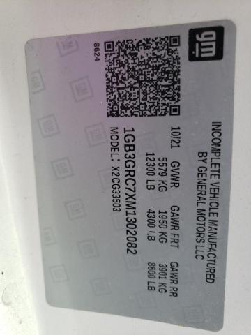 2021 Chevrolet Express G3500 VIN: 1GB3GRC7XM1302082 Lot: 54029194