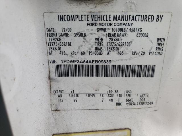 2010 Ford F350 Super Duty VIN: 1FDWF3A54AEB09839 Lot: 54533724