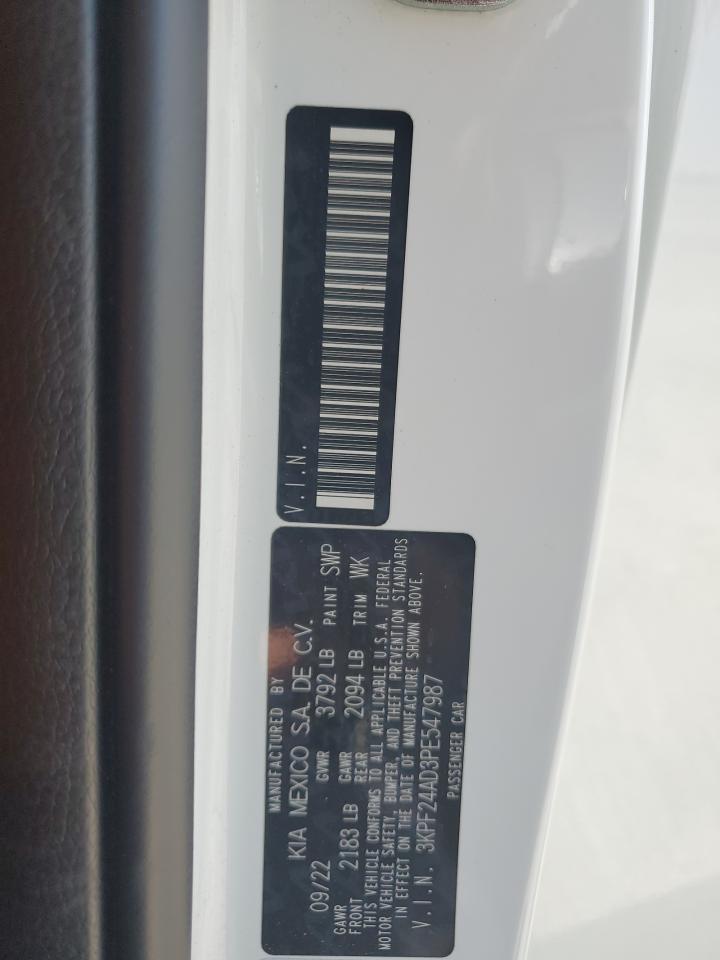 3KPF24AD3PE547987 2023 Kia Forte Lx