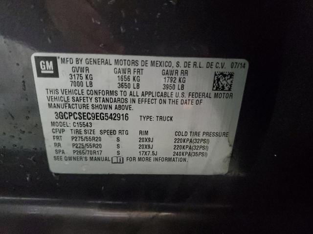 3GCPCSEC9EG542916 2014 Chevrolet Silverado C1500 Ltz