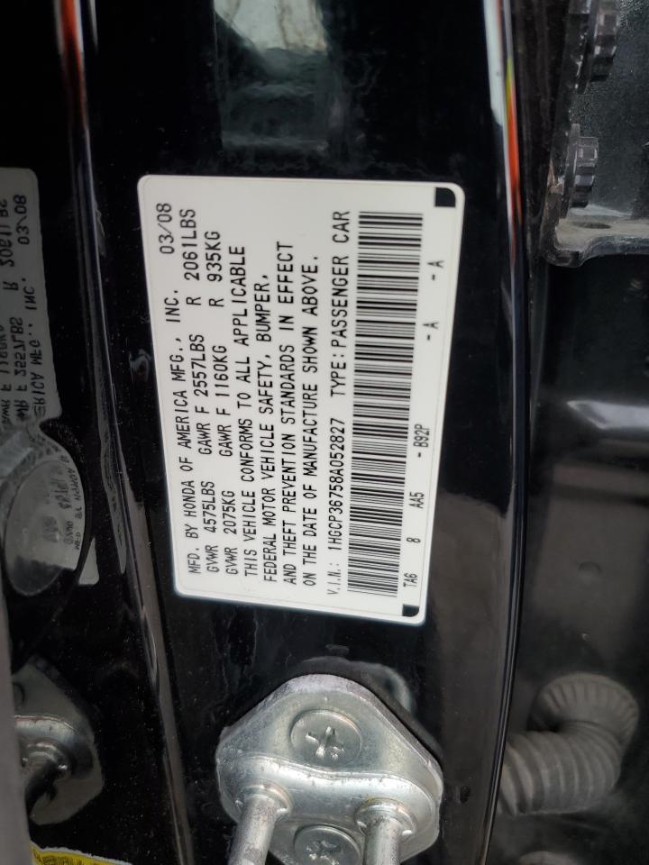 1HGCP36758A052827 2008 Honda Accord Ex