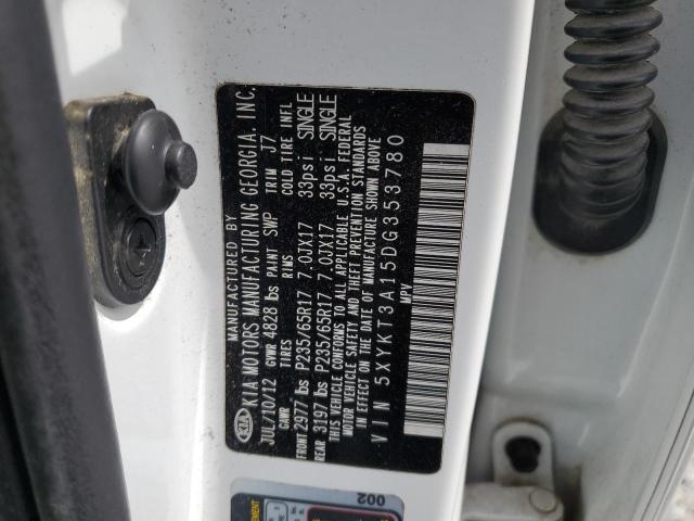 2013 Kia Sorento Lx VIN: 5XYKT3A15DG353780 Lot: 55945534