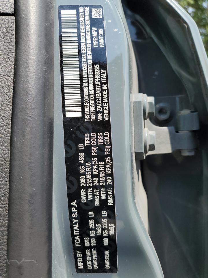 ZACCJBAB7JPH89295 2018 Jeep Renegade Sport