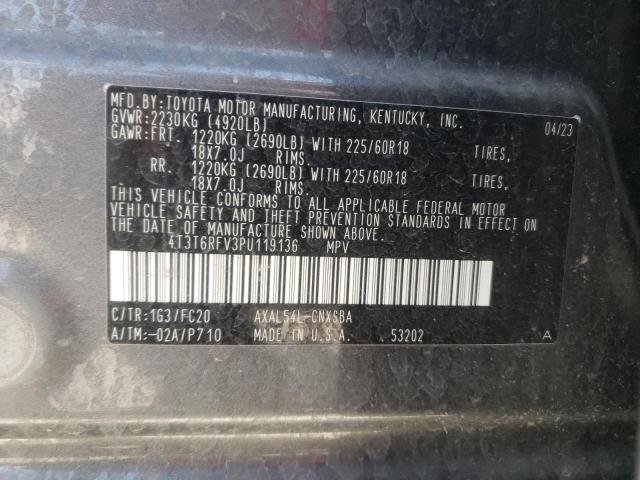 4T3T6RFV3PU119136 2023 TOYOTA RAV 4 - Image 13