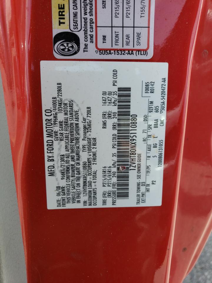 1ZVHT80NX95110880 2009 Ford Mustang