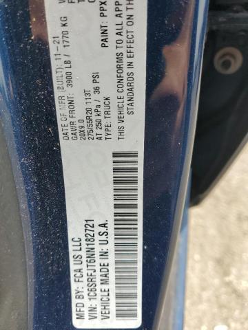 2022 Ram 1500 Laramie VIN: 1C6SRFJT6NN182721 Lot: 54525584