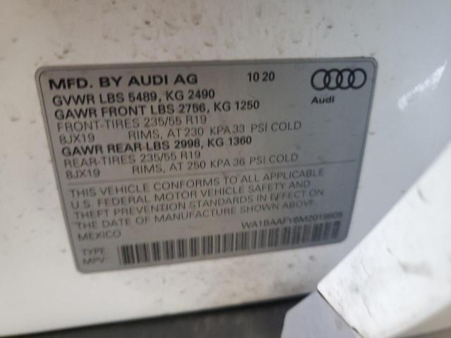 2021 Audi Q5 Premium Plus VIN: WA1BAAFY6M2019505 Lot: 54965274