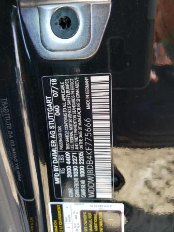 2019 Mercedes-Benz C 300 VIN: WDDWJ8DB4KF775666 Lot: 56433054