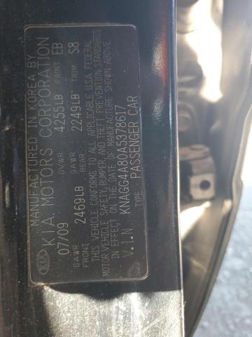 2010 Kia Optima Lx VIN: KNAGG4A80A5378617 Lot: 54433434