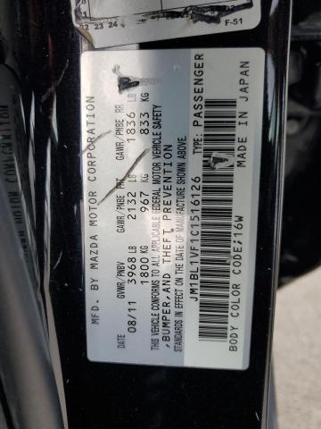 2012 Mazda 3 I VIN: JM1BL1VF1C1516126 Lot: 53628464