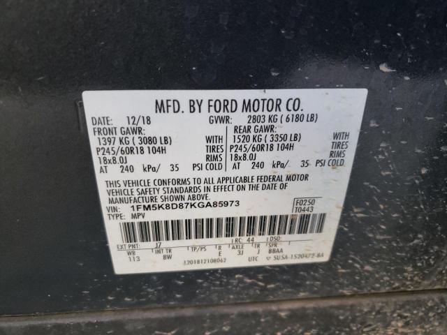 2019 FORD EXPLORER X 1FM5K8D87KGA85973  53636474