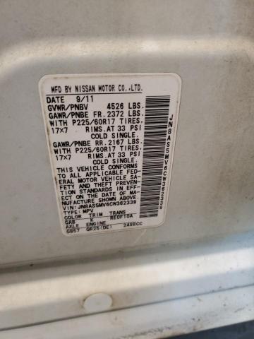 2012 Nissan Rogue S VIN: JN8AS5MV6CW362339 Lot: 54168504