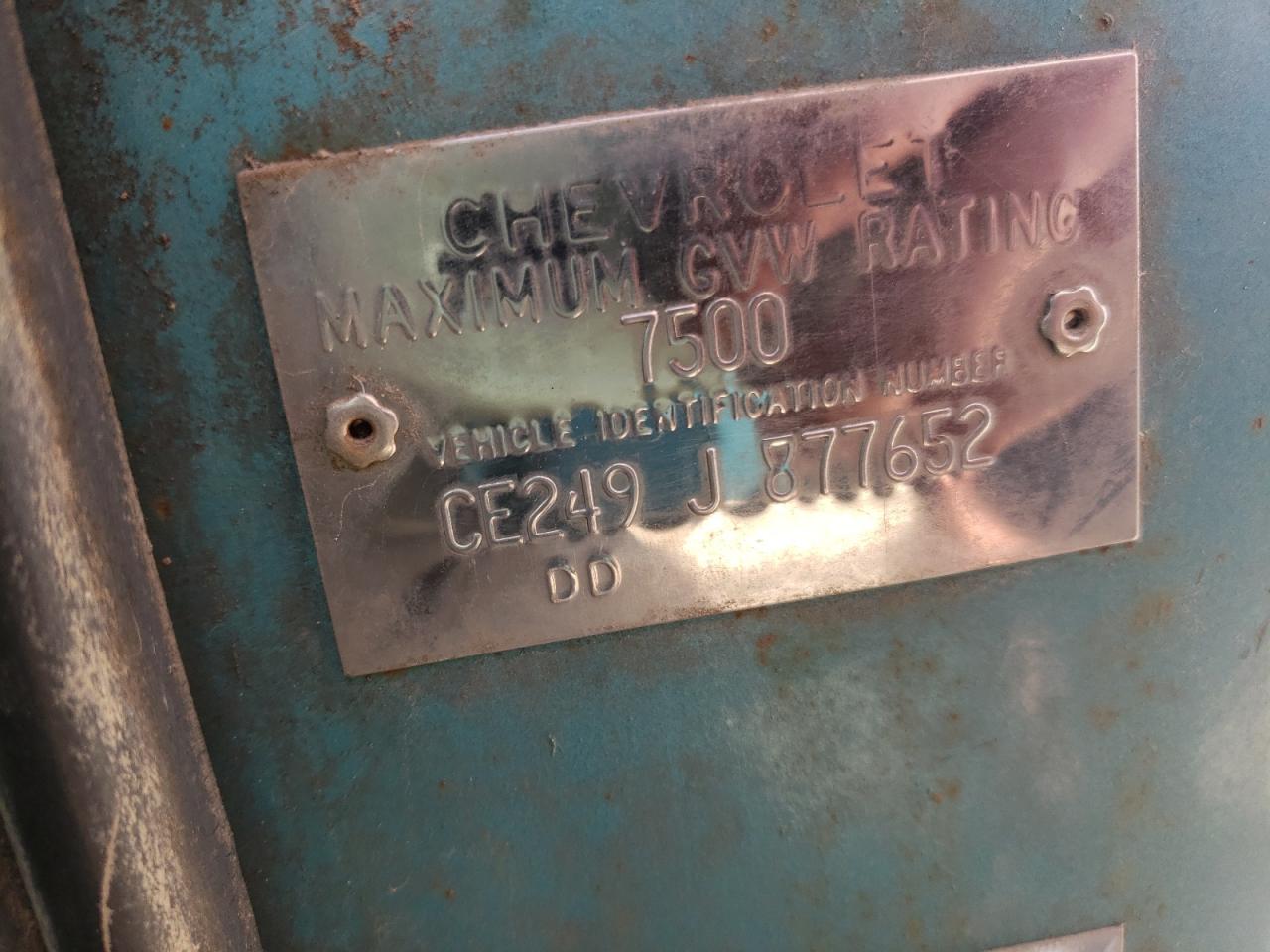 CE249J877652 1969 Chevrolet C20