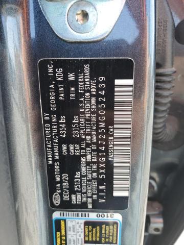 2021 Kia K5 Lxs VIN: 5XXG14J25MG052439 Lot: 56058404