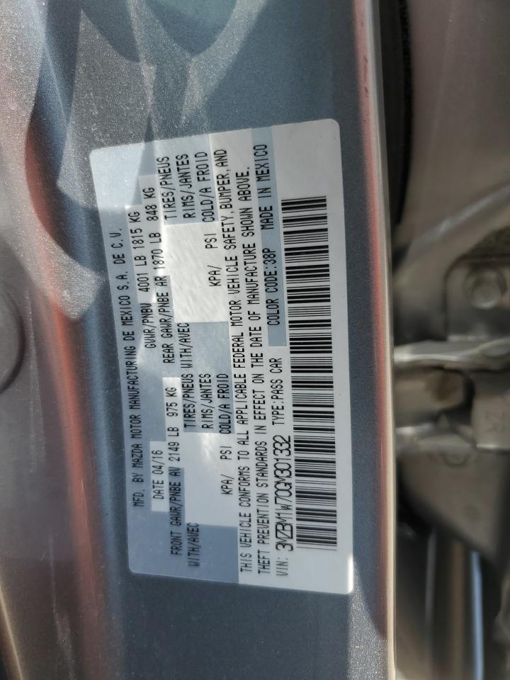 3MZBM1W70GM301332 2016 Mazda 3 Touring