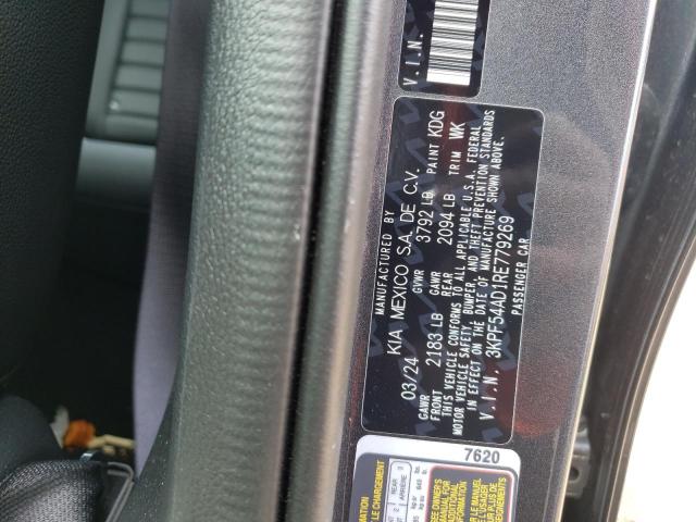 2024 Kia Forte Gt Line VIN: 3KPF54AD1RE779269 Lot: 52791134