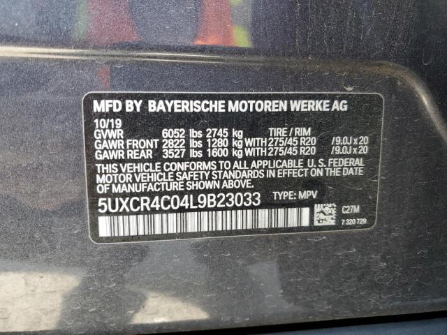 VIN 5UXCR4C04L9B23033 2020 BMW X5, Sdrive 40I no.13