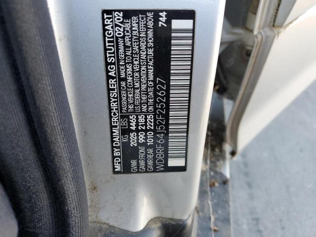 2002 Mercedes-Benz C 320 VIN: WDBRF64J52F252627 Lot: 56878744