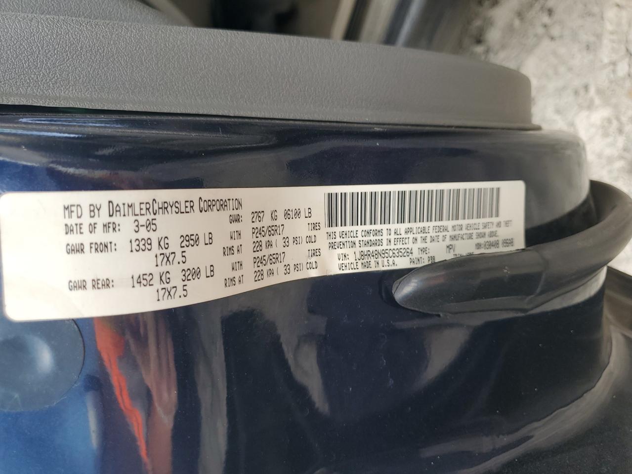 1J4GS48K25C682644 2005 Jeep Grand Cherokee Laredo