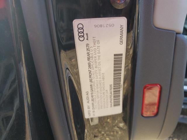 2018 AUDI A5 PRESTIG WAUFNCF55JA078265