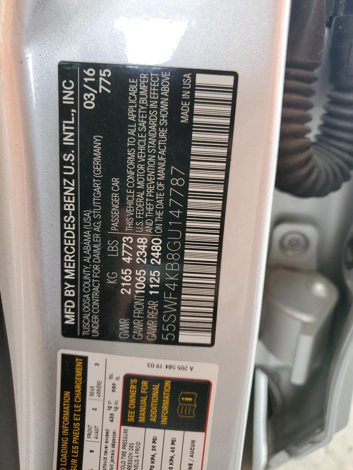 55SWF4KB8GU147787 2016 Mercedes-Benz C 300 4Matic