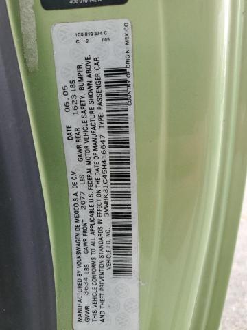 2005 Volkswagen New Beetle Gl VIN: 3VWBK31C45M416647 Lot: 54462174