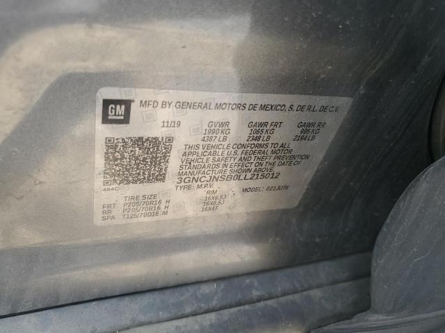 2020 Chevrolet Trax Ls VIN: 3GNCJNSB0LL215012 Lot: 55683194