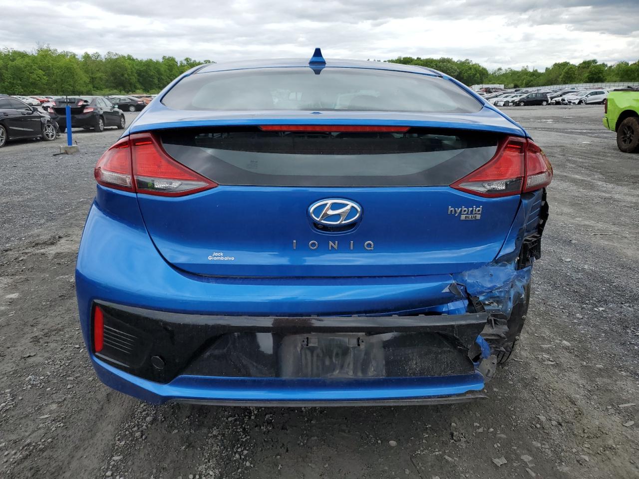 KMHC65LC6HU057009 2017 Hyundai Ioniq Blue