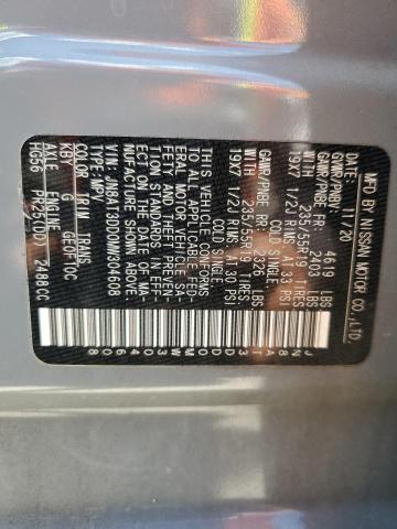 2021 Nissan Rogue Platinum VIN: JN8AT3DD0MW304608 Lot: 53274964