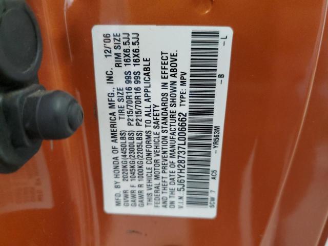 2007 Honda Element Ex VIN: 5J6YH28737L006662 Lot: 56815684