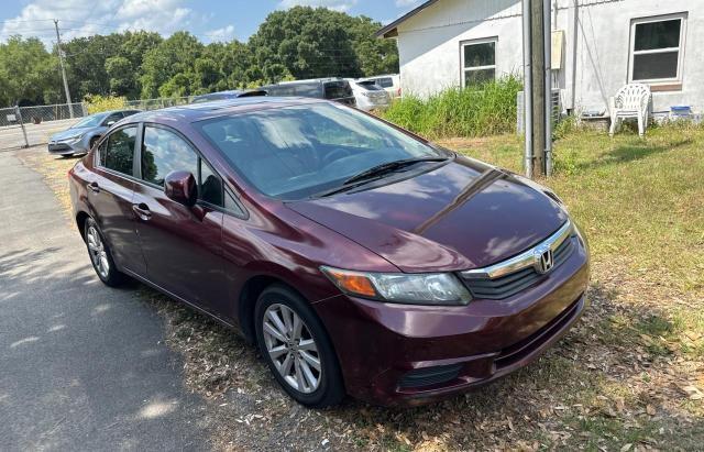 Lot #2521883605 2012 HONDA CIVIC EXL salvage car