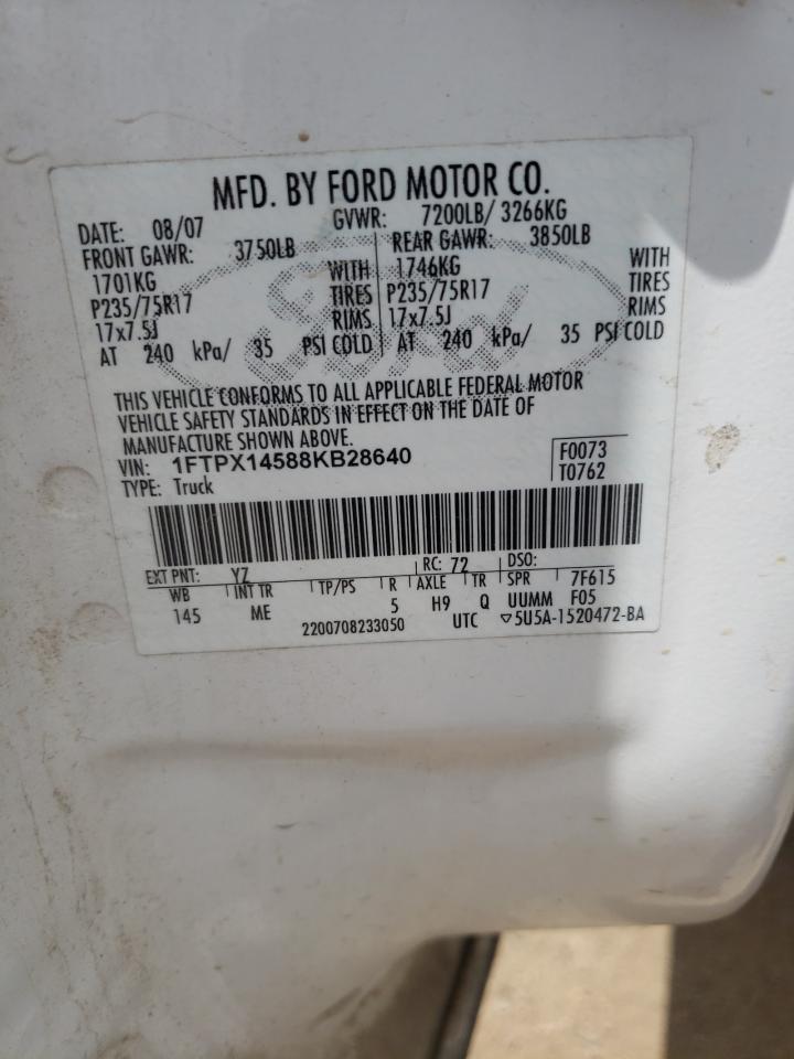 1FTPX14588KB28640 2008 Ford F150