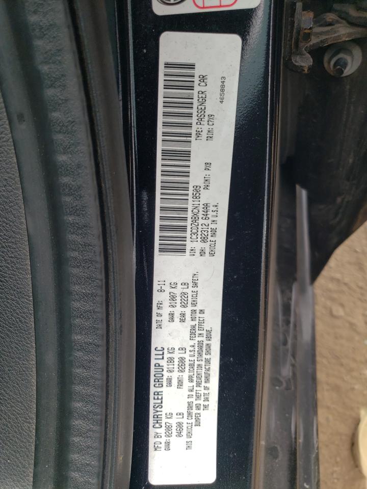 1C3CDZABXCN118509 2012 Dodge Avenger Se