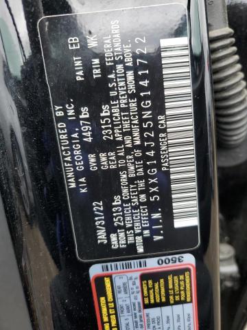 2022 KIA K5 LXS - 5XXG14J25NG141722