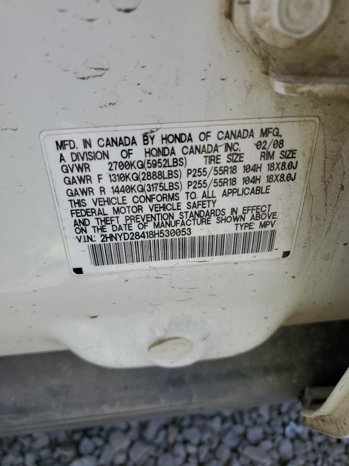 2HNYD28418H530053 2008 Acura Mdx Technology