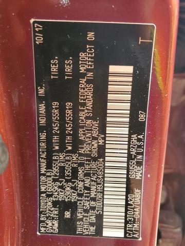 2018 Toyota Highlander Limited VIN: 5TDDZRFH9JS485004 Lot: 54126304