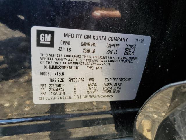 2021 Buick Encore Gx Select VIN: KL4MMDS20MB101958 Lot: 57197984