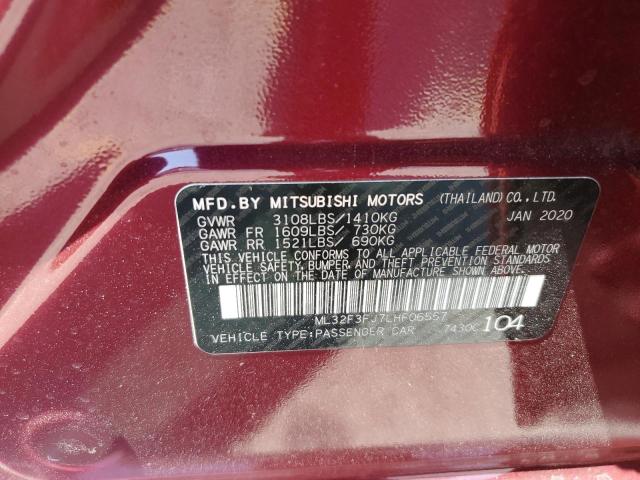 2020 Mitsubishi Mirage G4 Es VIN: ML32F3FJ7LHF06557 Lot: 56752904