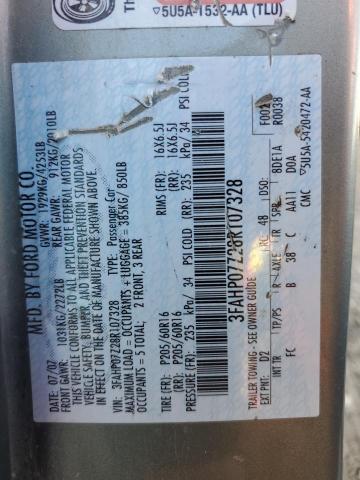 2008 Ford Fusion Se VIN: 3FAHP07Z28R107328 Lot: 55306264