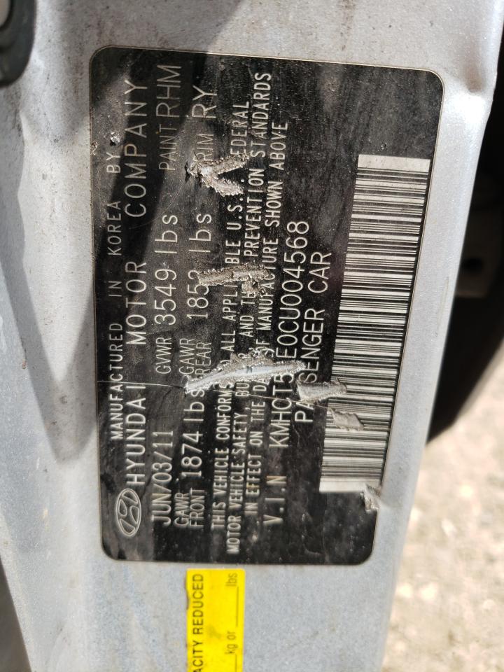 KMHCT5AE0CU004568 2012 Hyundai Accent Gls