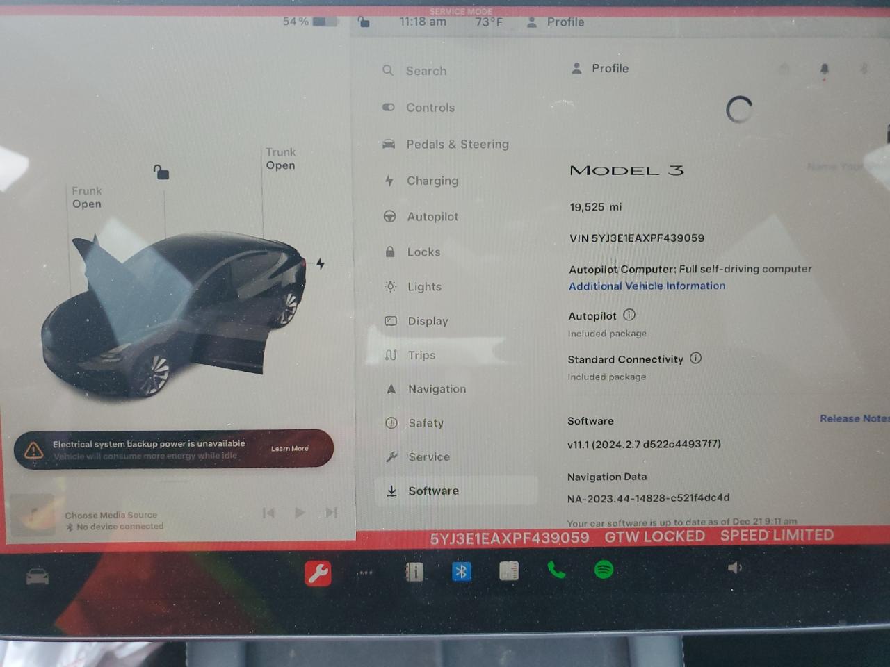 5YJ3E1EAXPF439059 2023 Tesla Model 3