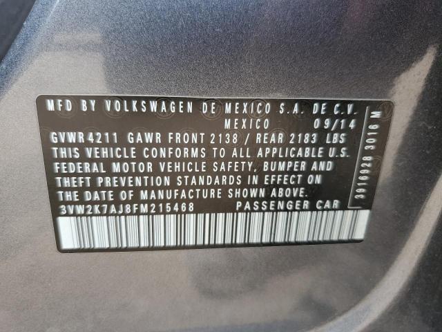 2015 VOLKSWAGEN JETTA BASE - 3VW2K7AJ8FM215468