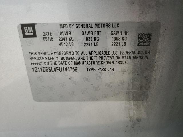 2015 Chevrolet Malibu 2Lt VIN: 1G11D5SL4FU144769 Lot: 56635504